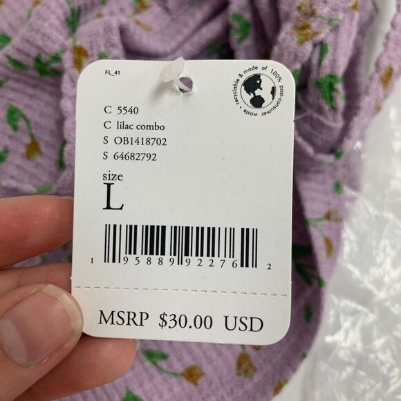 Free People Intimately Tank Top Womens L Large Lilac One of the Girls Camisole - Picture 8 of 16